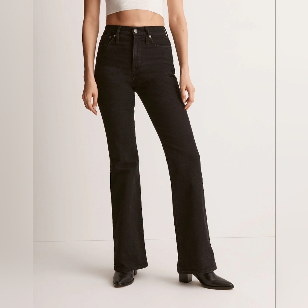 MADEWELL PERFECT FLARE DENIM BLACK